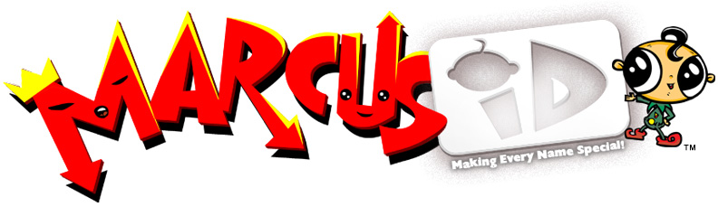 MarcusID personalized name art logo
